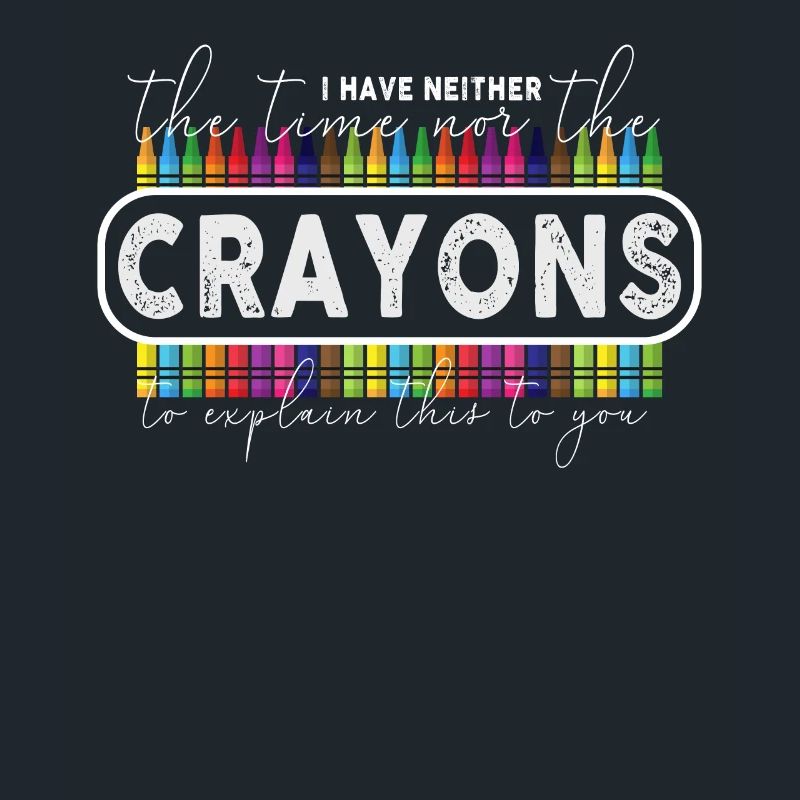 Ich habe nicht die Zeit oder die Buntstifte