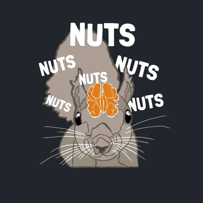 Nuts Brain Fuchshörnchen Grauhörnchen Squirrel