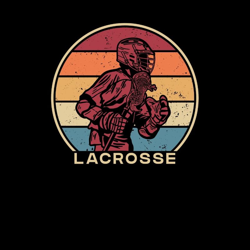 Retro Lax Player Polocrosse Intercrosse Trainer