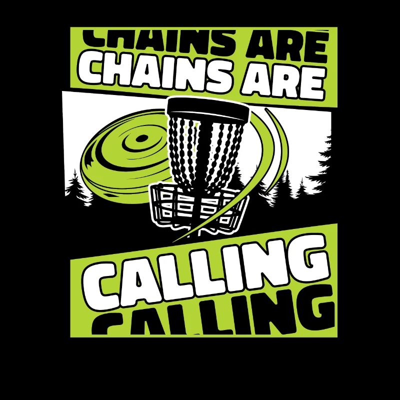 Chains Are Calling Korb Scheibe Disc Golfer
