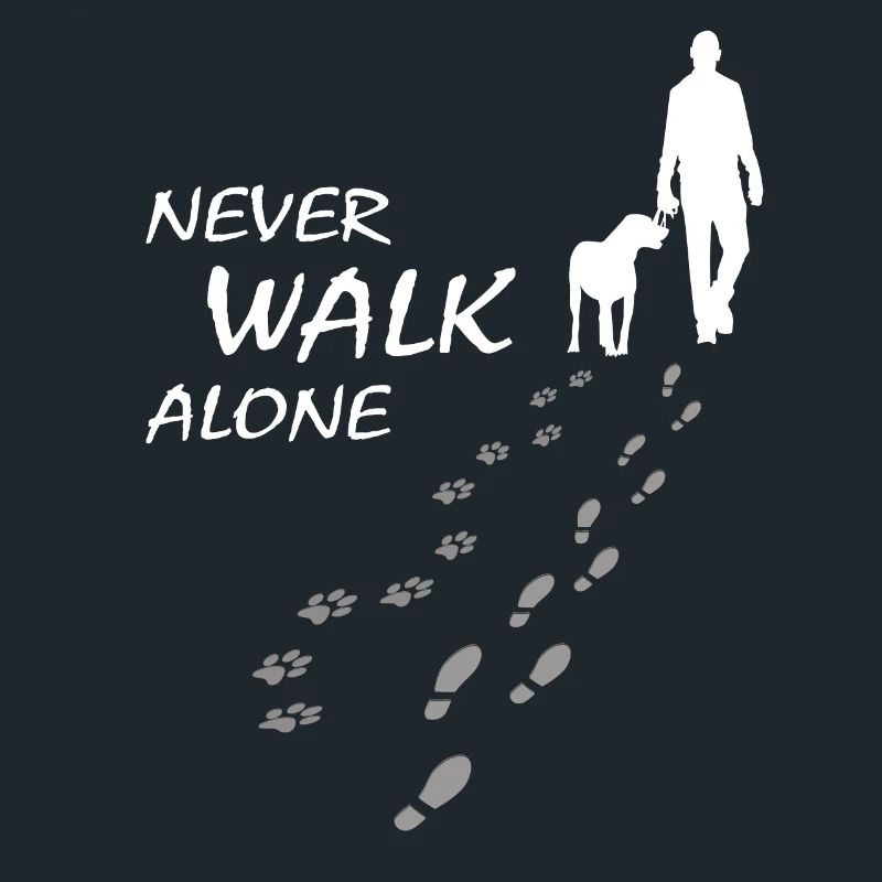 Never walk alone - Hund Gassi Geschenk