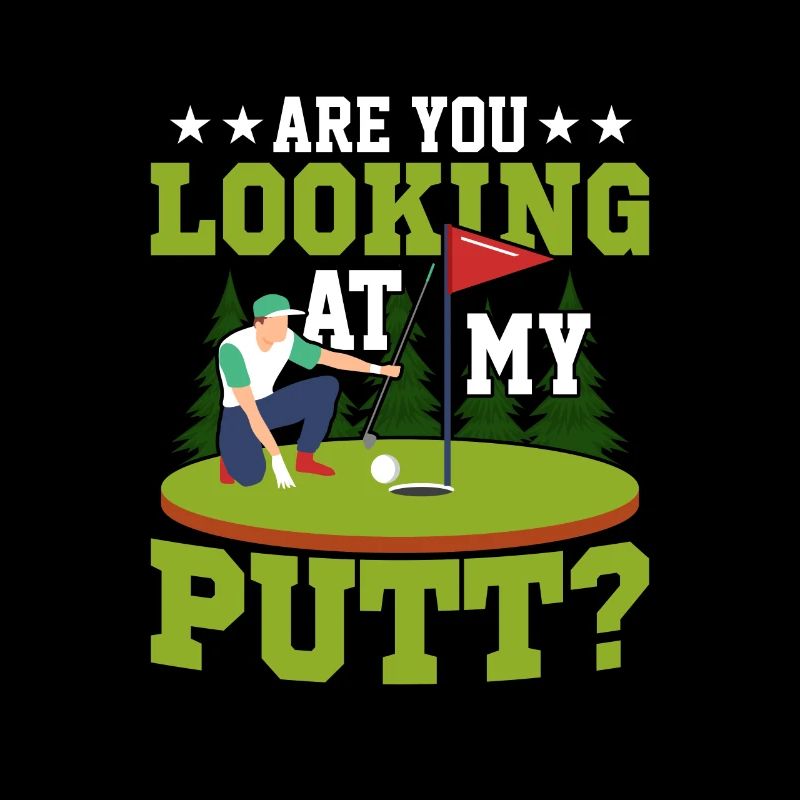 Regardez-vous mon putt? Golf Golfing