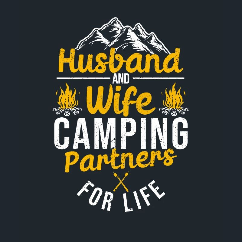 Ehemann und Ehefrau Camping Partner für das Leben