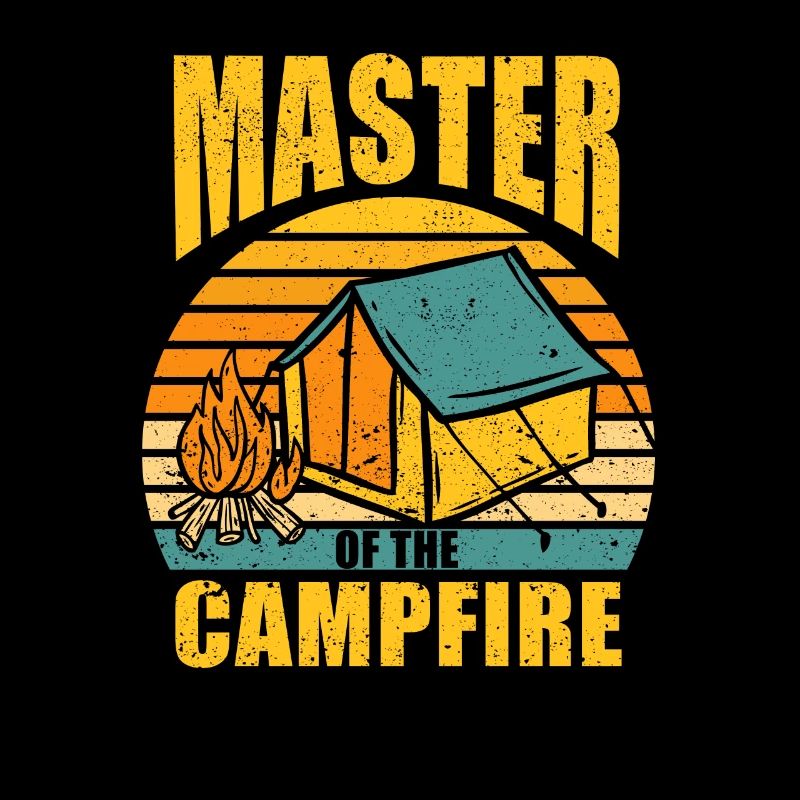 Cool maître du feu de camp Camping en plein air