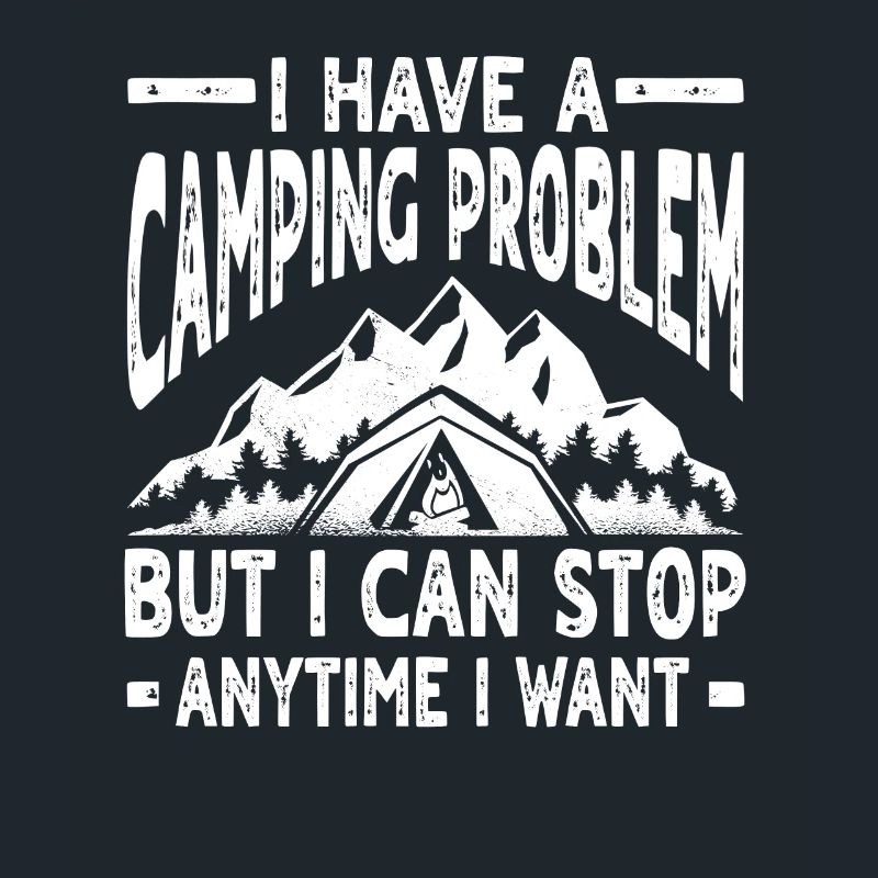 Lustiges Camping Problem Design
