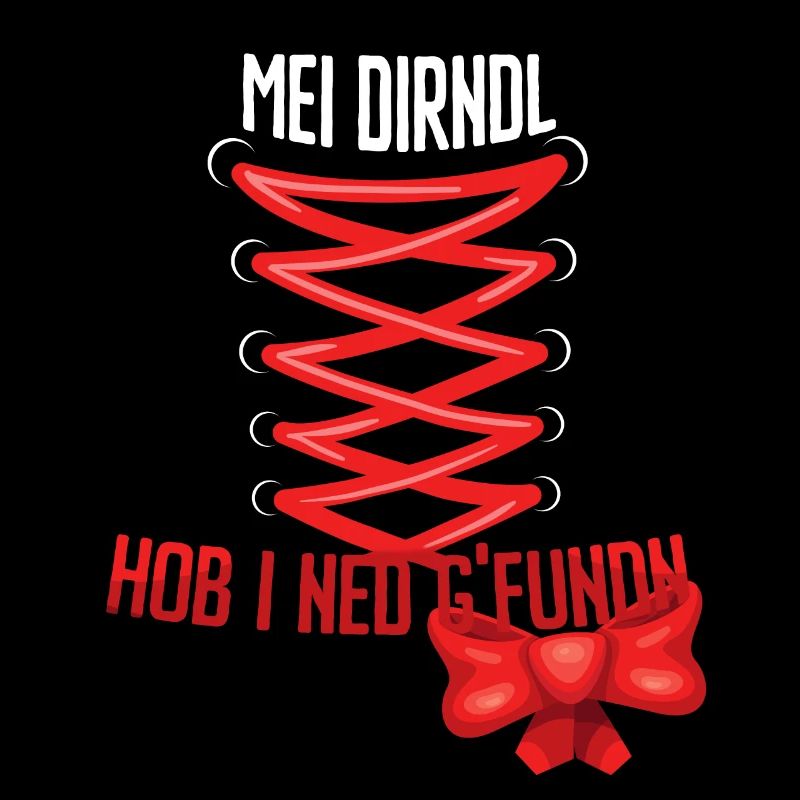 Dirndlersatz Schleife Seite