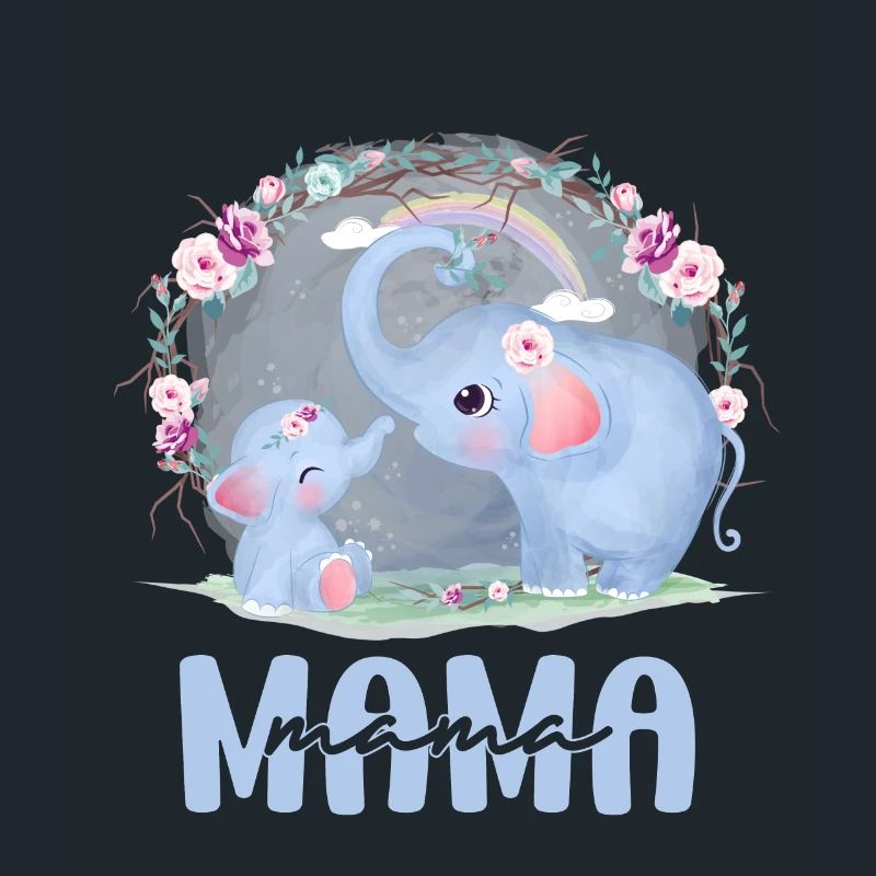 Elefant Mama Mom Mutter Muttertag Geschenkidee