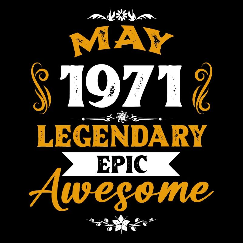Mai 1971 Legenden Geburtstag Geschenk
