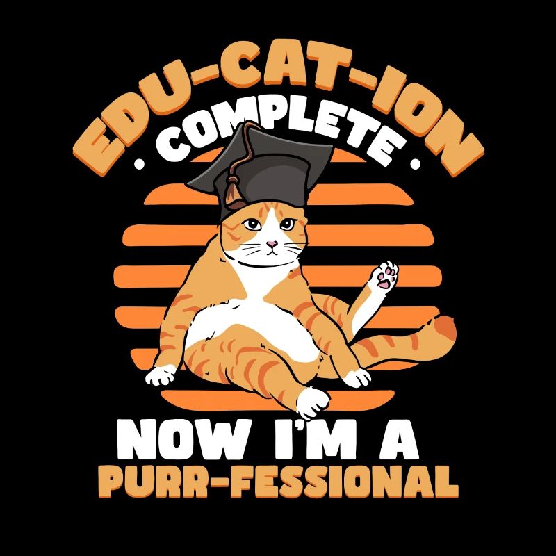 Funny Graduation Cat