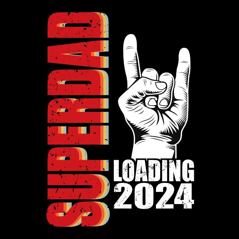 Superdad Loading Father Fathers Father's Day Rock n Roll