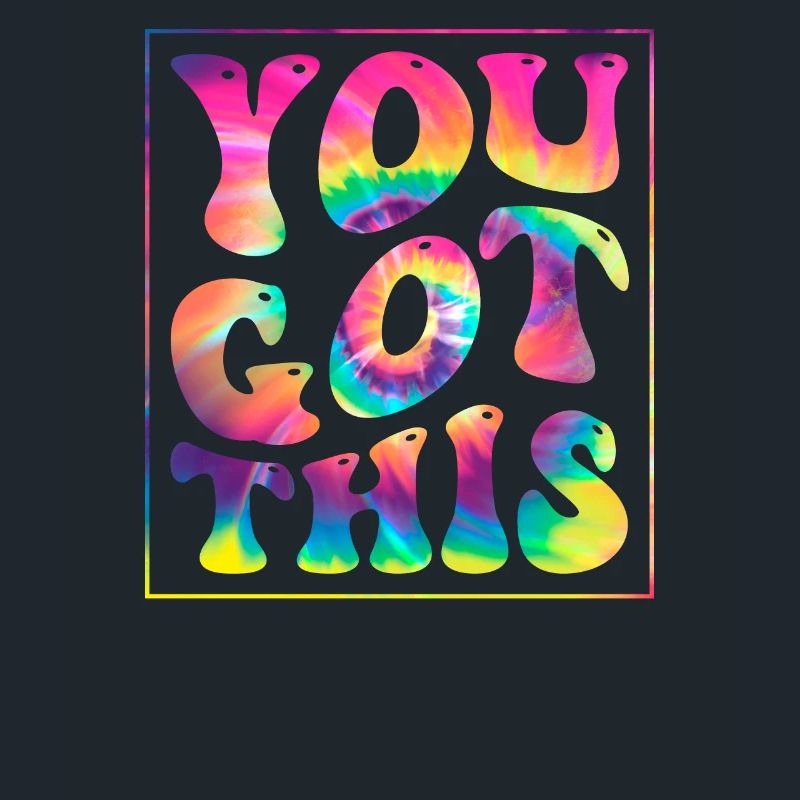 You Got This Groovy Tie Dye Testing Day Tee For