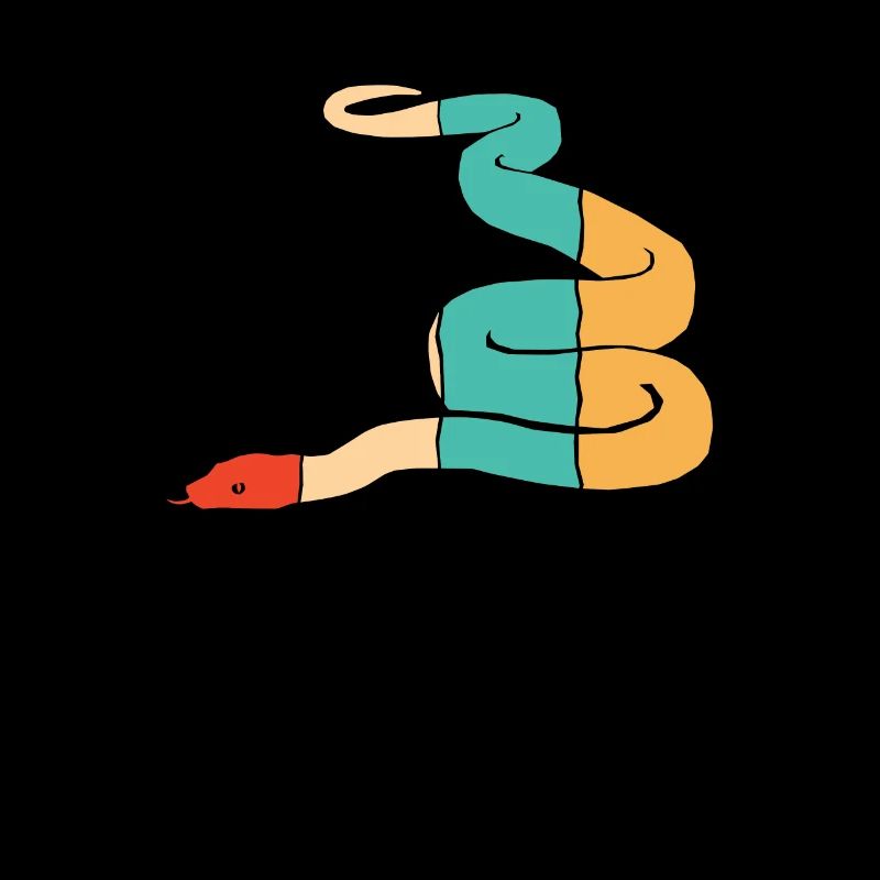 Retro Scale Creepers Python Snake Banana