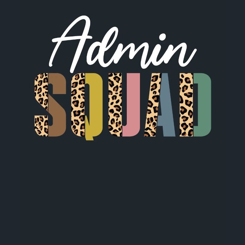 Admin squad leopard print