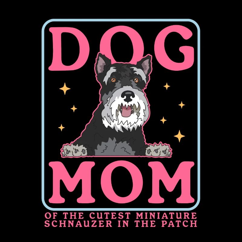 Zwergschnauzer Mom Schnauzer Hunde Geschenk