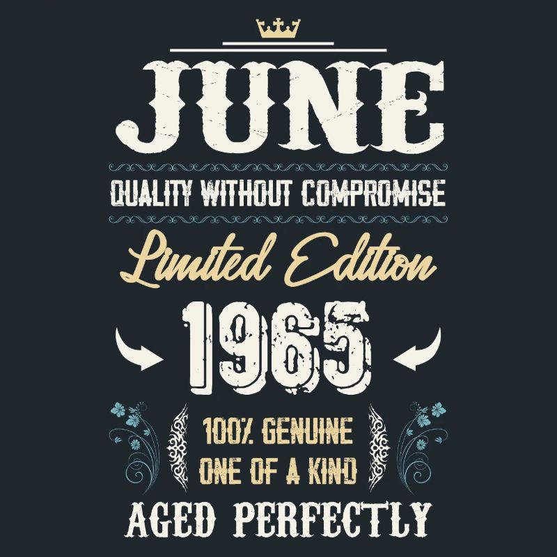 Juni 1965 Vintage Geburtstag Geschenk