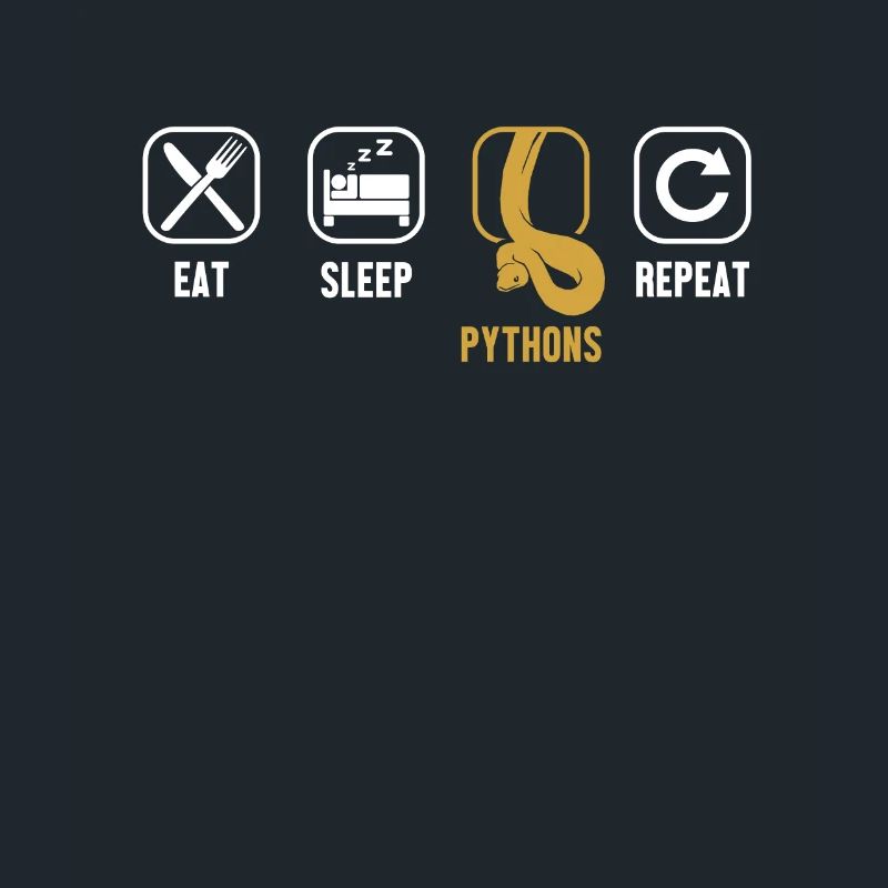 Eat Sleep Pythons Repeat Python Schlange Banana
