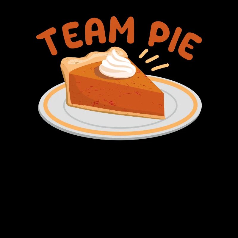 Team Pie Pumpkin Thanksgiving Day Pilgrim Autumn