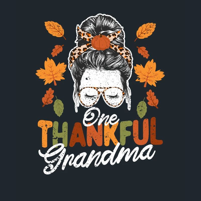 Eine dankbare Oma Thanksgiving Day Herbst Saison