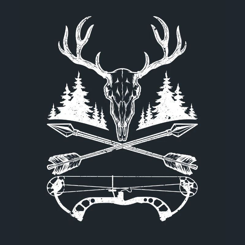 Hirsch Schädel Compound Bogen Elch Jagd