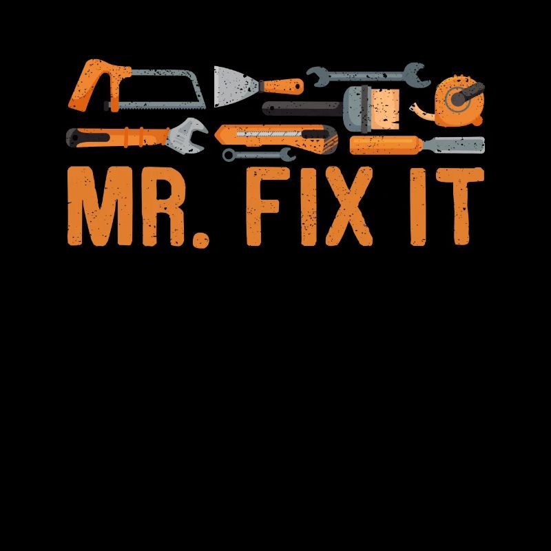 Mr Fix It Funny Handyman Wrench Tools DIY Repair