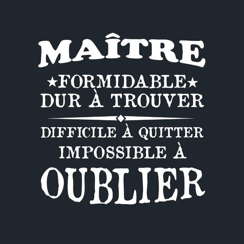 Maître formidable idée cadeau maître d'école