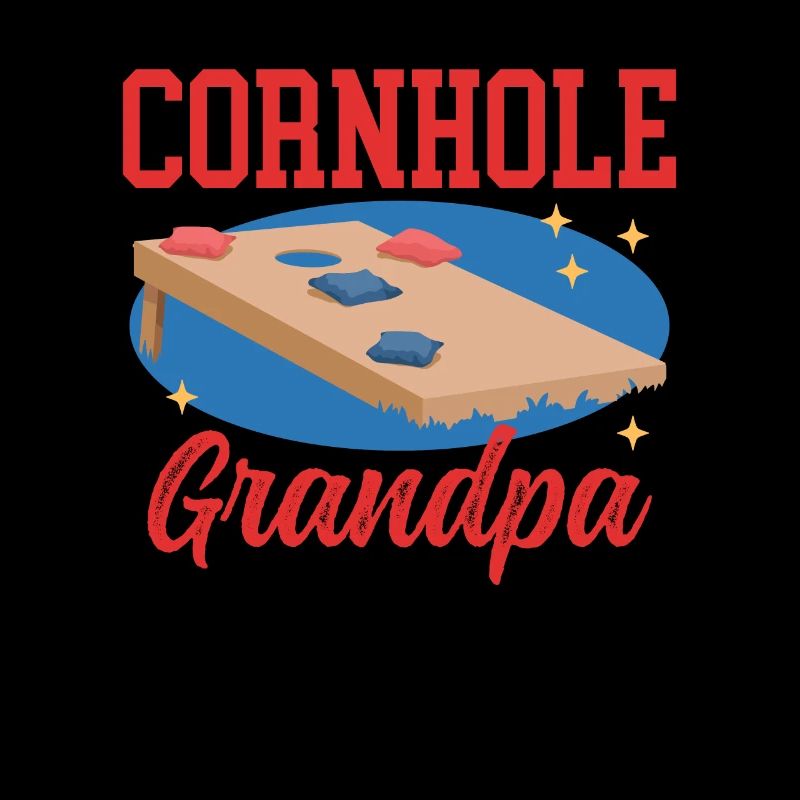 Cornhole Spieler Opa Sackloch Bean Bag Geschenk