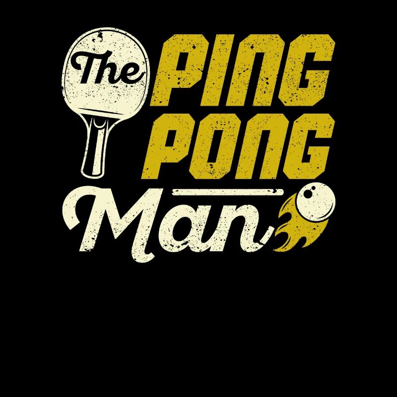 The Ping Pong Man Funny Table Tennis Player