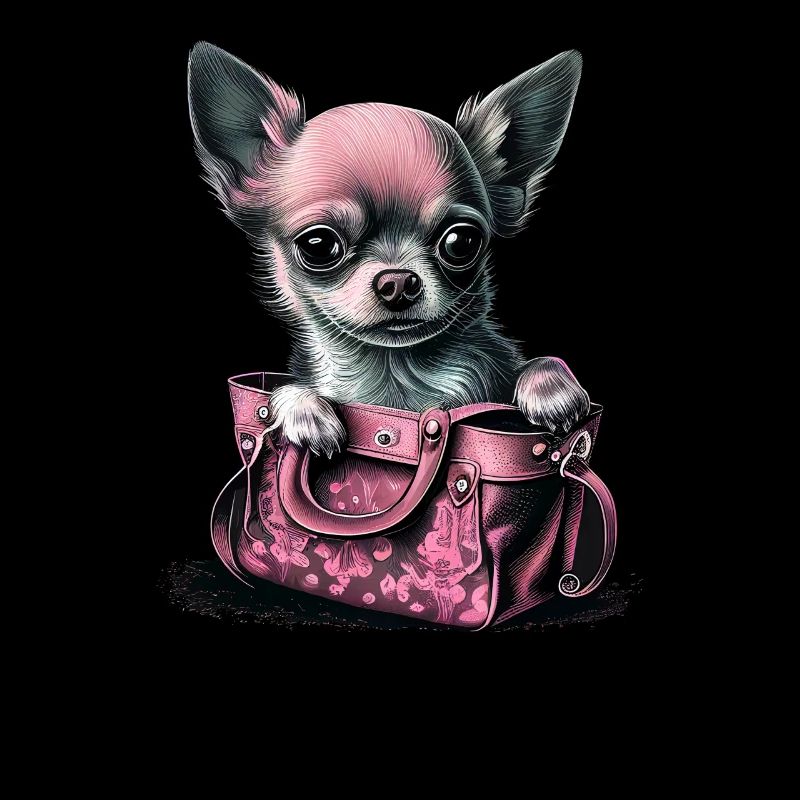 Chihuahua rose | pink Sac à main chiot mignon