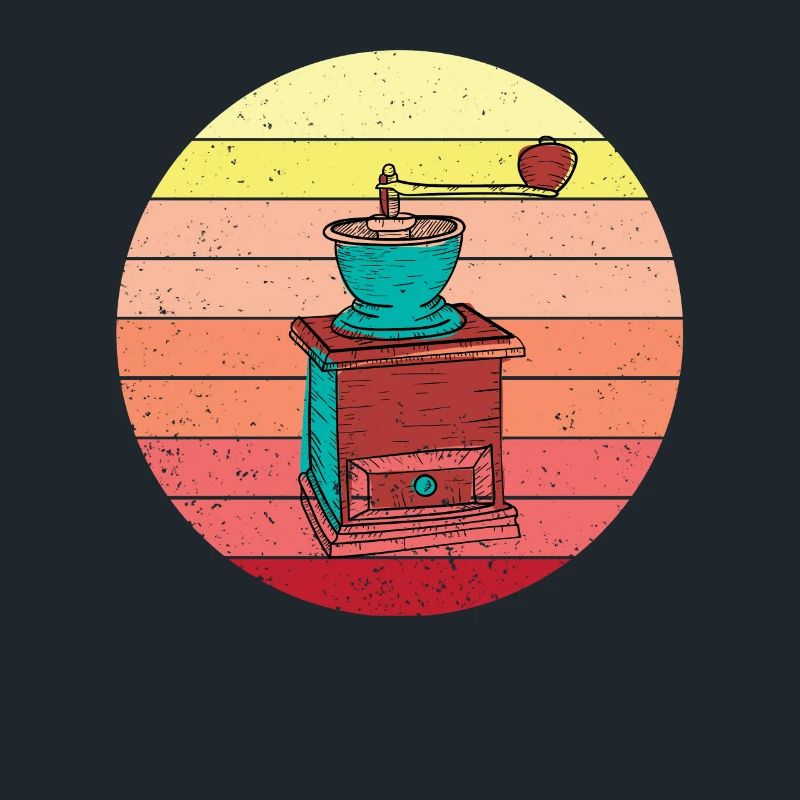 Retro Manual Coffee Grinder Design