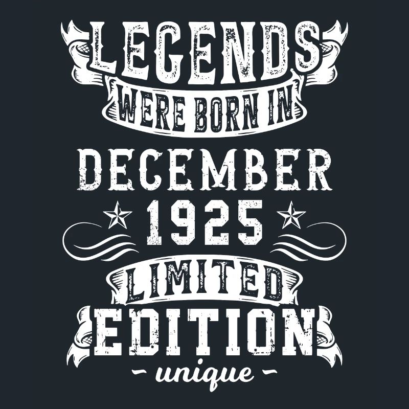 Anniversaire Décembre 1925 année Edition Limitée