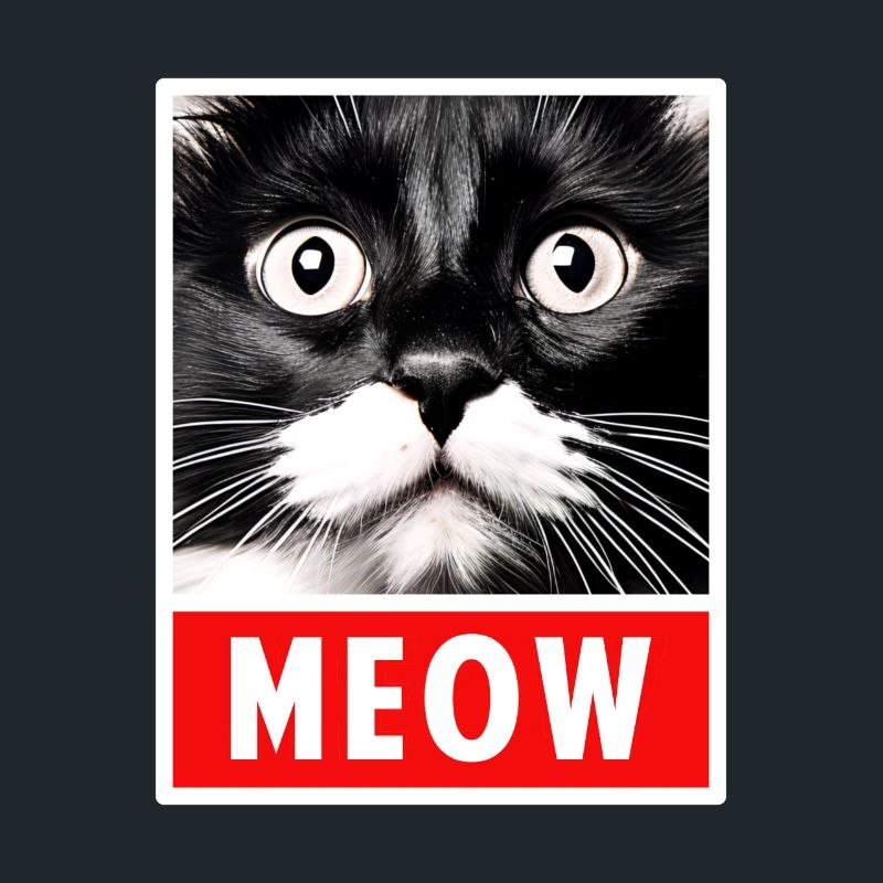 MEOW Meow Mignon Visage de chat
