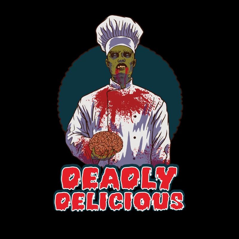 Lustiger Zombie Koch Kochen Horror Koch Untote