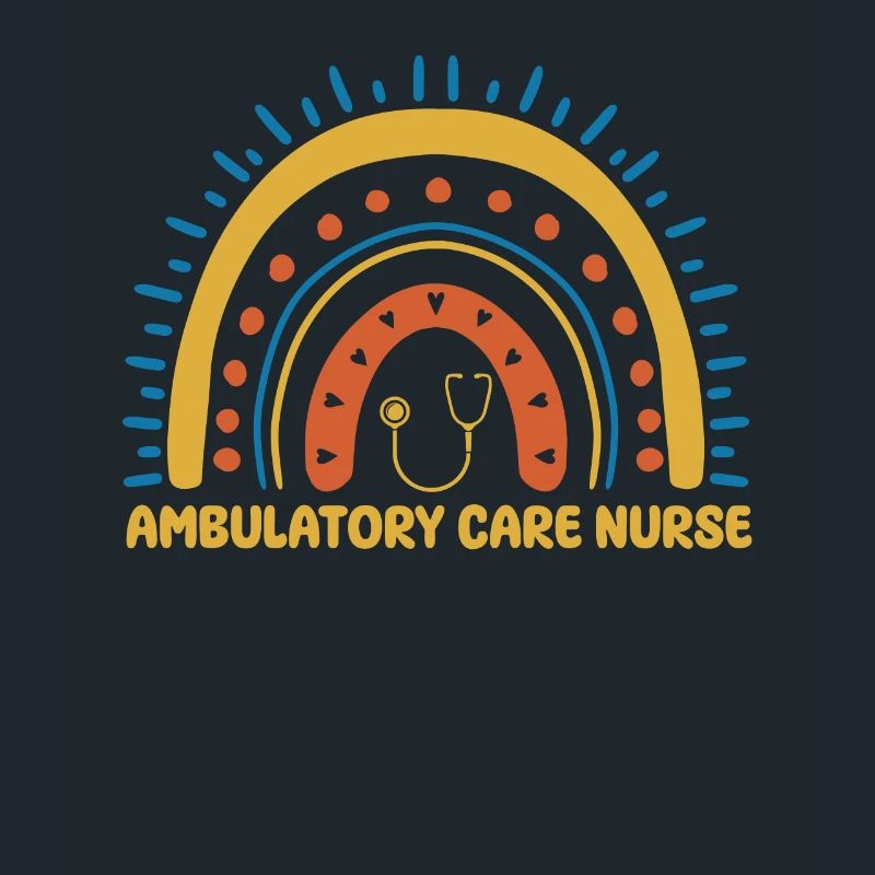 Ambulante Krankenschwester Boho Regenbogen