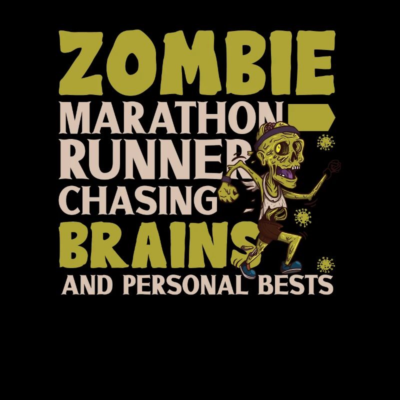 Horror Zombie Runner Half Marathon Running Jogging