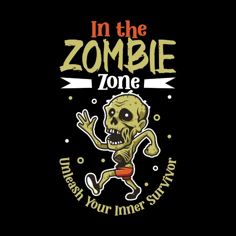 Horror Zombie Runner Half Marathon Running Jogging