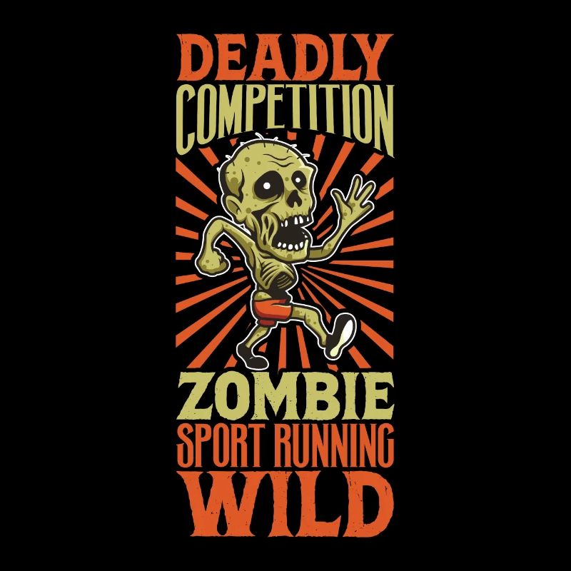 Horror Zombie Runner Half Marathon Running Jogging