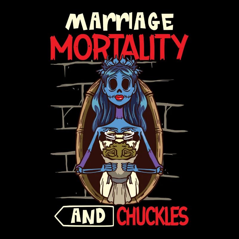 Funny Gothic Goth Wedding Bride Goth Halloween