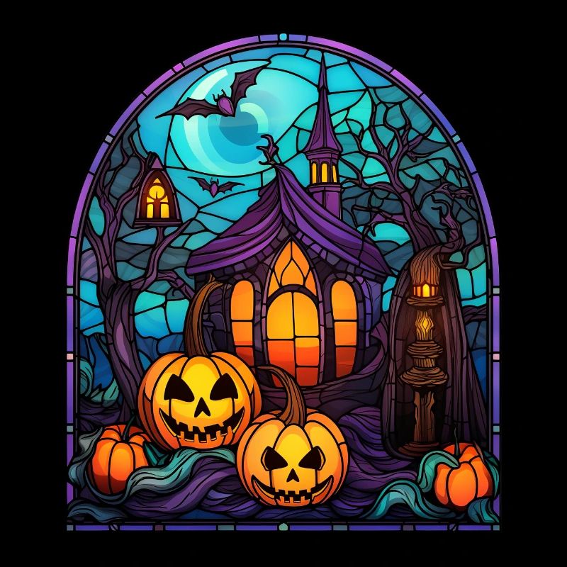 Vitrail d’Halloween