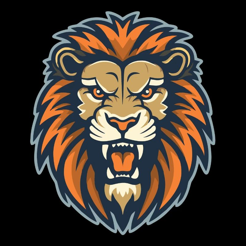A roaring lion