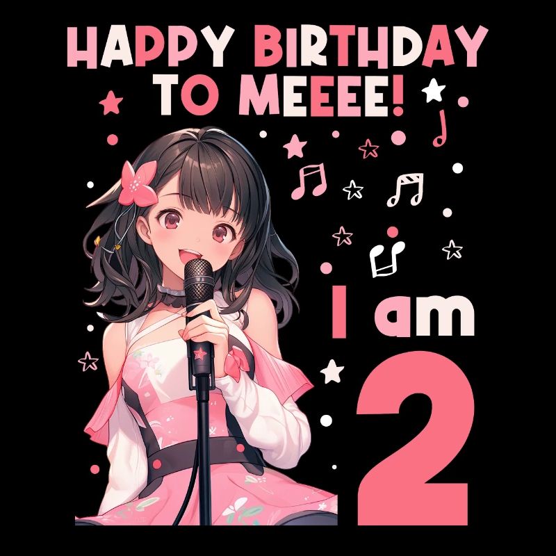 Anime Mandga K-Pop KPop Mädchen 2. Geburtstag