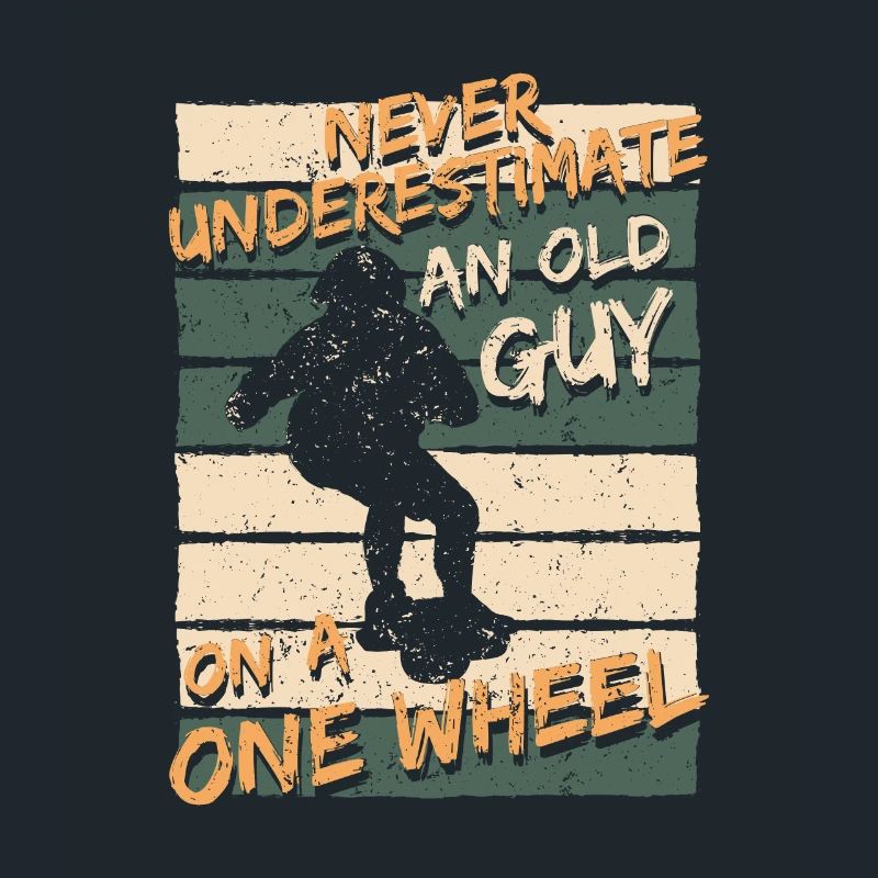 Old Guy On A One Wheel
