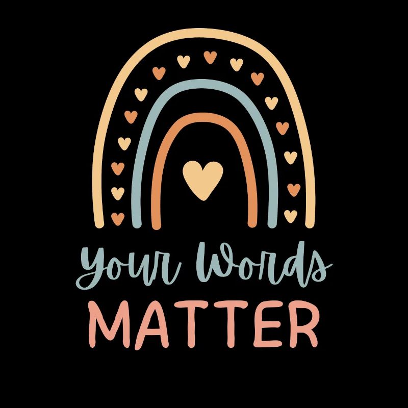 Speech Therapy Your Words Matter Rainbow