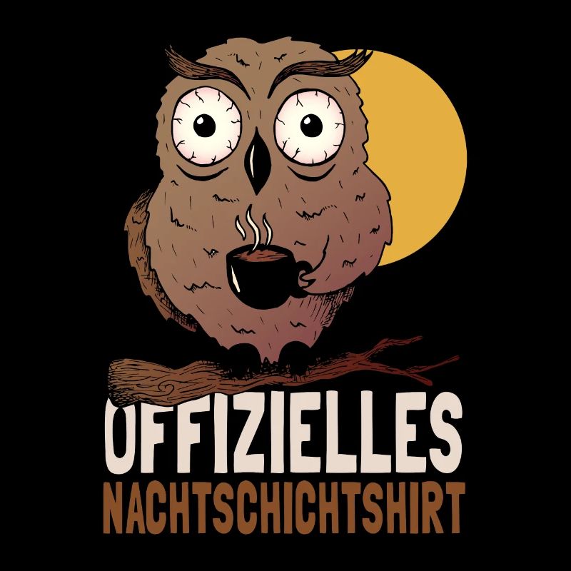 Offizielles Nachtschichtshirt Eule