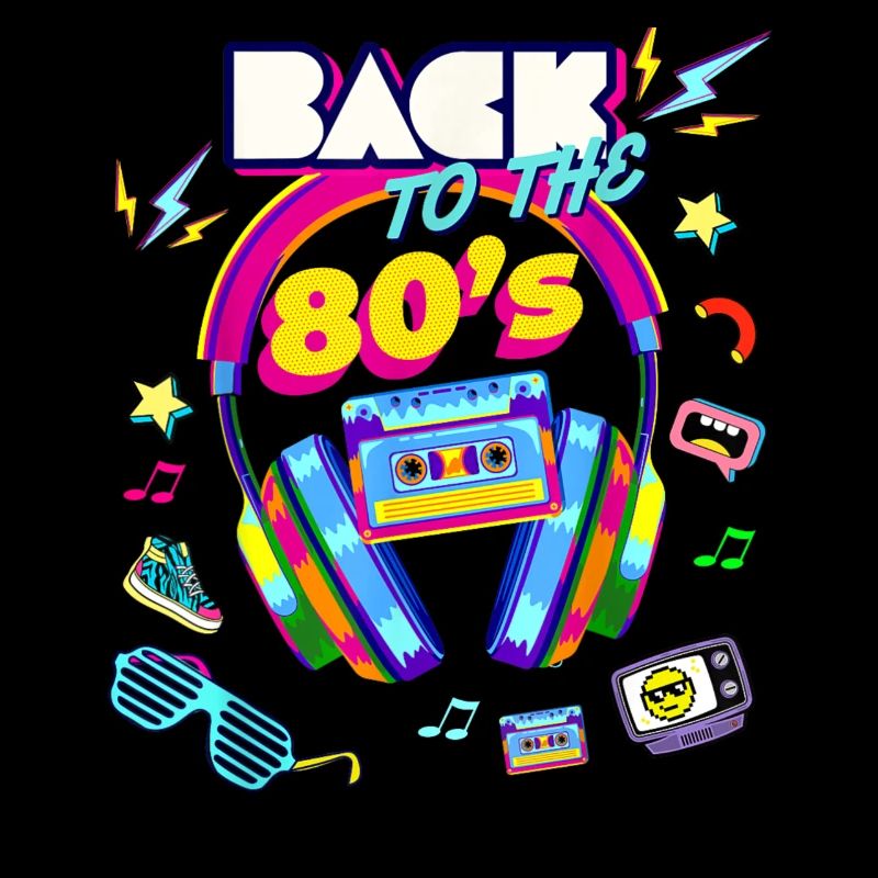 rétro I m Back To 80 s Graphic Design