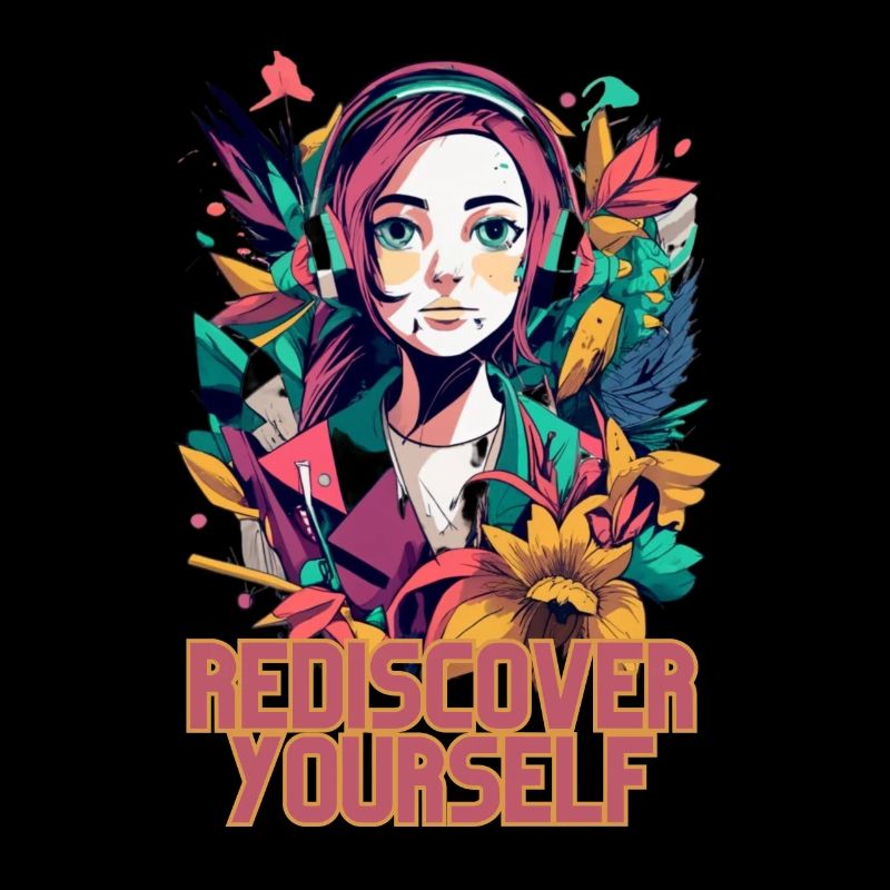 Rediscover Yourself- Trendy Aesthetic Graphic