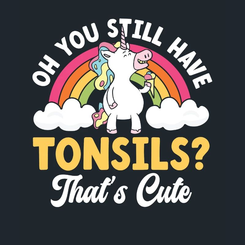 Tonsils Süßes Einhorn Eis Creme Mandelentfernung