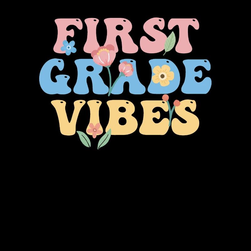 First Grade Vibes 1ère classe Équipe Rétro 100e Jour