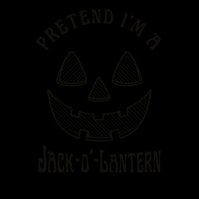 Tu so, als wäre ich ein Jack O Lantern Face Pumpkin Lazy