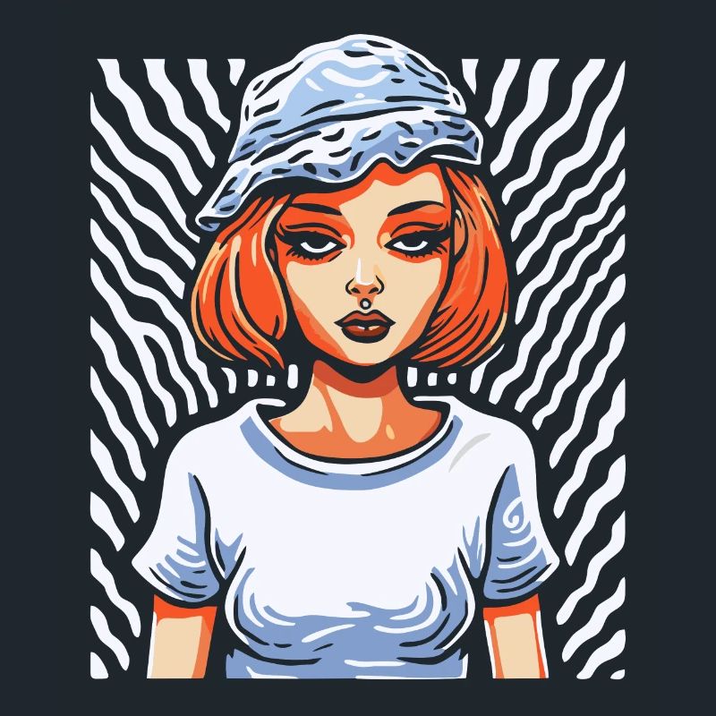 Das Kunstbild von: coole Mädchen sind cool