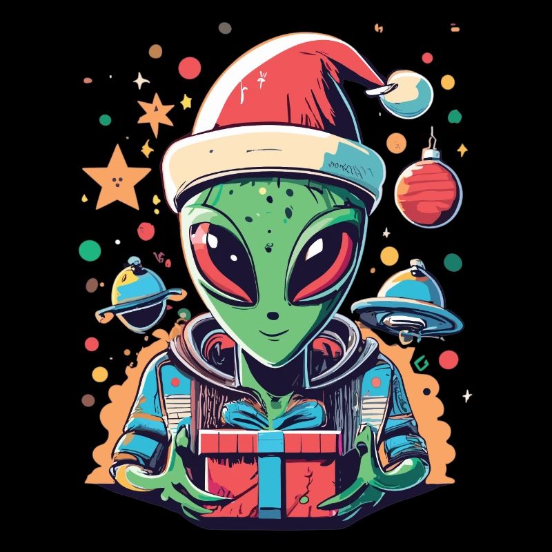 Père Noël extraterrestre - Noël non conventionnel dans l’espace